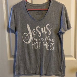 Jesus Loves This Hot Mess T-Shirt